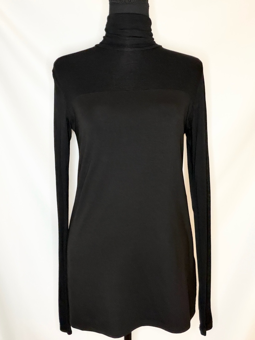 BLACK MARCELLA NYC LONGSLEEVE TURTLENECK TOP